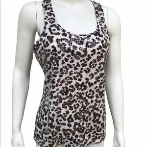 Leopard Print Sequin Tank
